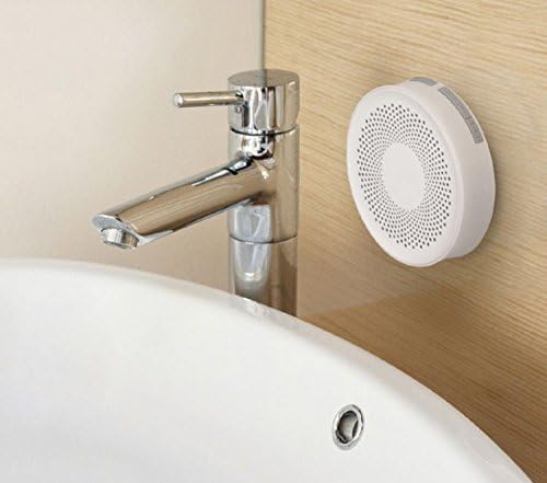 GadgetSys Waterproof Bathroom Bluetooth Speaker for Shower Music and Wireless Hand Free Phone Calls - Enjoy Amazing Music while Staying in Washrooom for Long Time - Super High Quality Bass and Dynamic Sound for Best Ever Restroom Entertainment