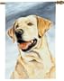 Yellow Labrador Retriever Dog Breed Art Flag - 26" x 37"