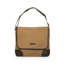 Olive n Figs Khaki 100% Cotton Canvas Everyday Messenger Bag