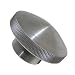 Morton 6061 Aluminum Round Domed Knob, Knurled Rim, Threaded Hole, 1/2"-13 Thread Size x 1" Thread Length, 3" Diameter (Pack of 1)