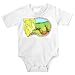 Onesie with map, erosion, gouging
