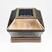 Copper Metal Plated Solar Post Cap LED Light 5x5 Post Deck Fence Lighting 5