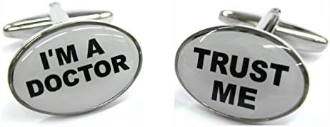 the5thL Trust Me, I am a Doctor Cufflinks MD Cuff Links Gemelos
