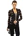 PattyBoutik Women's Open Stitch Crochet Lace Cardigan