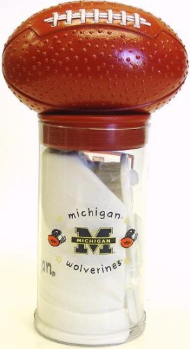 Michigan Wolverines Newborn / Baby / Infant 4pc Baby's First Bank Gift Set