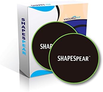 ShapespearTM Exercise Sliding Discs - Dual Sided Gliding Discs for Versatile Glute Core and Ab Training - Build a Better Booty