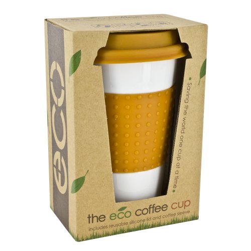 Smart Planet EC-7NBH 12-Ounce Porcelain Eco Cup, Willow
