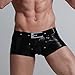 XUBA New Mens Low Rise Sexy Underwear Trunk Boxer Brief Black 1227