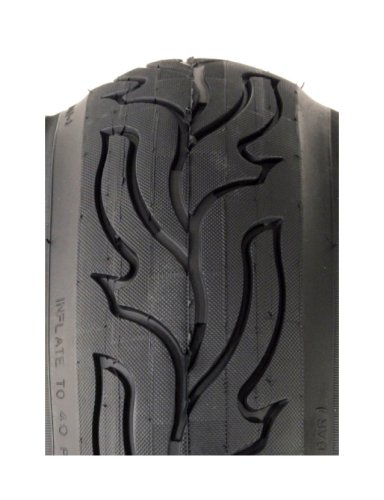 Mongoose Foldable Bicycle Tire with Flame Tread (20-Inch)
