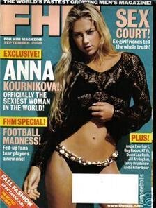 FHM September 2002 Anna Kournikova cover