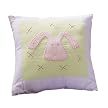Sumersault Fun Faces Decorative Pillow- Pink