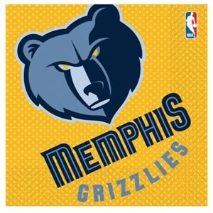 Memphis Grizzlies Paper Lunch Napkins (16 Pack)