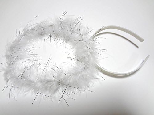 Nice makeover angel white headband and sparkling stars stick set Halloween Christmas