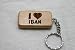 I Love Iban Wooden Keychain