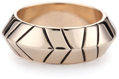 HouseofHarlow196014ktRose-Gold-PlatedThickStackRing,Size7