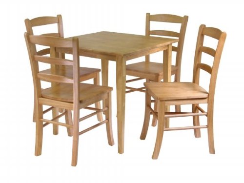 Best Price Winsome Groveland 5-Piece Wood Dining Set, Light Oak Finish