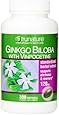 TruNature Ginko Biloba with Vinpocetine, 120 mg, 300-softgels Bottle
