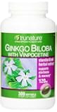 TruNature Ginko Biloba with Vinpocetine, 120 mg, 300-softgels Bottle