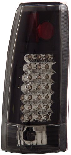 Anzo USA 311006 Chevrolet Black LED Tail Light Assembly - (Sold in Pairs)