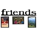 Friends Wood Word 3-Frame Set - Black (4x6")