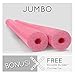 2 Pack Oodles Monster 55 Inch x 3.5 Inch Jumbo Swimming Pool Noodle Foam Multi-Purpose Pink