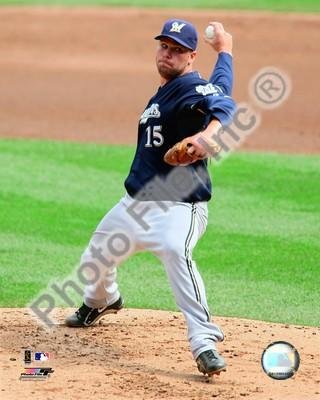 Ben Sheets - Milwaukee Brewers pitching action MLB 8x10 Photo