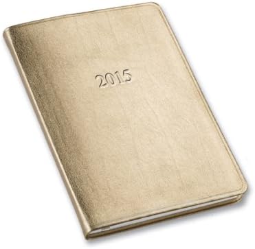 Desk Weekly Planner Metallic Gold 2015