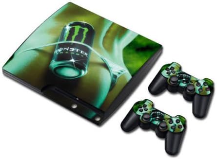 Doodle Deals Ps3 Wireless Game Controller for Sony Playstation 3 WITH Rumble Feature Black AND Ps3 Slim Vinyl Skin Sticker Decal for Playstation 3 Slim & Remote Controllers Blond Weed so Sexy Cool