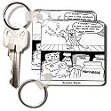 Londons Times Funny Music Cartoons - Groucho Bacon - Key Chains
