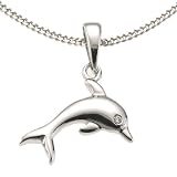 ZEEme For Kids - Kinderanhänger mit Kette 36/38cm 925/- Sterling Silber Delfin 500243739-38Z