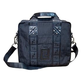 Fendi Black Nylon Business Tote 7VA158-MX7-F0GU3