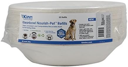 Kinn Kleanbowl Nourish Pet Refill Bowls, 24-Ounce (3 cups) by Kinn