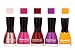 Fashion Bar Nail Polish in Shimmer Light Pink,Voilet Purple,Maroon,Purple ,Light Ornage Shades RS.279.00