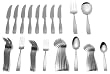 Yamazaki Bolo 42-Piece Stainless Steel Flatware Set, Service for 8