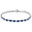 Sterling Silver Blue Opal Bracelet