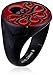 Marvel Comics Men's Stainless Steel Enamel Hydra Ring, Size 11