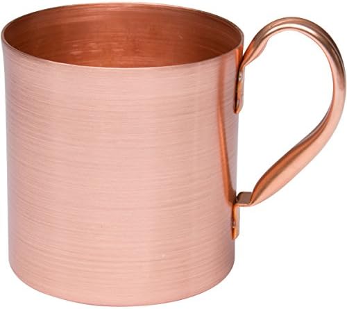 Moscow Mule Copper Mug, 100% Pure Without Lining, Unique Quality Design - Copper Sourced From the USA, FDA and California Proposition 65 Approved, 14 oz.