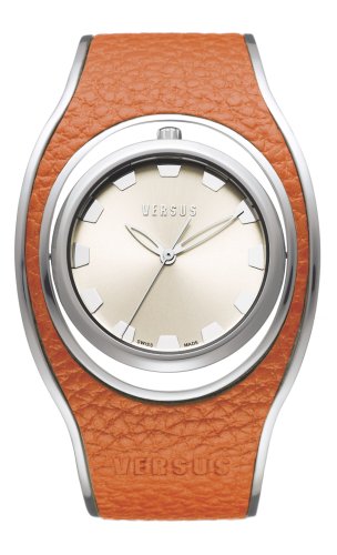 Versus By Versace Ladies 'Hip Pop' Orange Leather 
