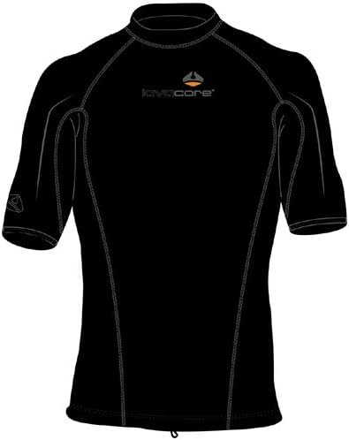 LavaCore Men's Short Sleeved Shirt (Black, Medium-Large)