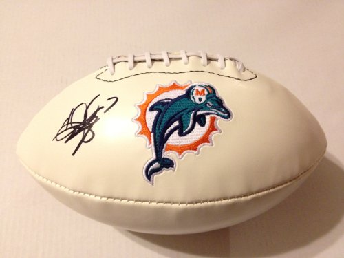 Miami Dolphins CHAD HENNE Signed Autographed Logo Football COA