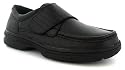 Dr Keller "Texas2" Mens Leather Upper Velcro Comfort Fastening Shoes - Black