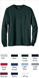 Hanes TAGLESS 6.1 Long Sleeve Tee with Pocket # 5596