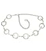 G by GUESS Repeat G Chain Belt, SILVER (S/M)