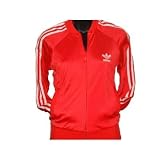 Adidas Supergirl Original Jacket - Red / White Stripes