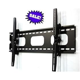 NHJ Direct Tilting Wall Mount Bracket for 32 36 37 40 42 46 47 50 52 55 inch Flat Panel Display--Color Black
