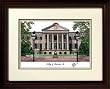 College of Charleston Alam Mater Alma Mater 14x18 Lithograph in Mahogany Frame