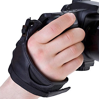 Delamax Lederhandschlaufe f&uuml;r alle SLR- und DSLR-Kameras - Canon, Nikon, Sony Alpha, Minolta, Pentax, Sigma, Olympus uvam.
