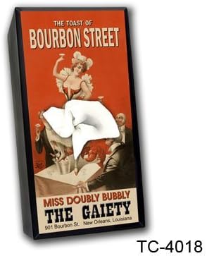 Caravelle Designs TC-4018 Toast of Bourbon Street Tissue Box Cover