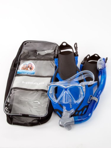 Pirate Deluxe Junior Silicone Mask/Fins/Dry Snorkel Set by Head Snorkeling