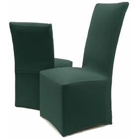 Stretch Green Dining Slipcover Set of four Chairs 722 by SlipcoverShop